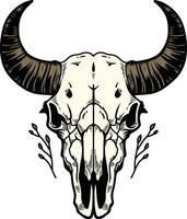 bison skalle illustration vektor