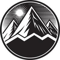 Berg Symbol. einfach Illustration von Berg Symbol zum Netz Design isoliert auf Weiß Hintergrund vektor