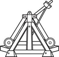 Dreirad im das gestalten von ein Turm. Illustration. vektor