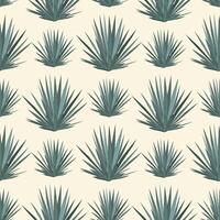 Blau Agave saftig Pflanze nahtlos Muster vektor