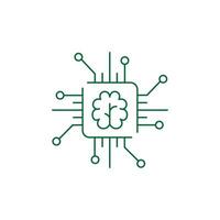 künstlich Intelligenz, intelligent Systeme Illustration Symbol Design vektor