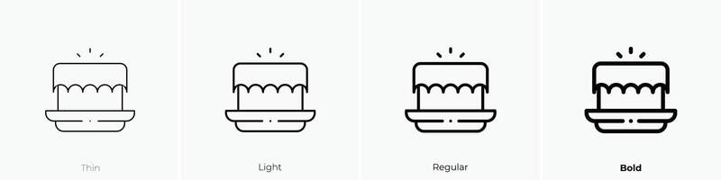 Magie Box Symbol. dünn, Licht, regulär und Fett gedruckt Stil Design isoliert auf Weiß Hintergrund vektor