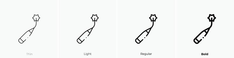 Marker Symbol. dünn, Licht, regulär und Fett gedruckt Stil Design isoliert auf Weiß Hintergrund vektor