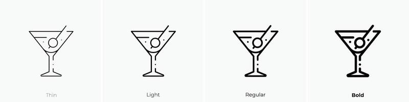 Manhattan Symbol. dünn, Licht, regulär und Fett gedruckt Stil Design isoliert auf Weiß Hintergrund vektor