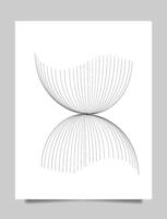 hand dragen abstrakt boho vägg konst minimalistisk omslag uppsättning vektor