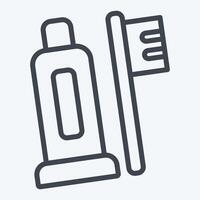 ikon personlig hygien. relaterad till hygien symbol. linje stil. enkel design illustration vektor