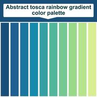 abstrakt tosca regnbåge lutning Färg palett. elegant färgad palett guide vektor