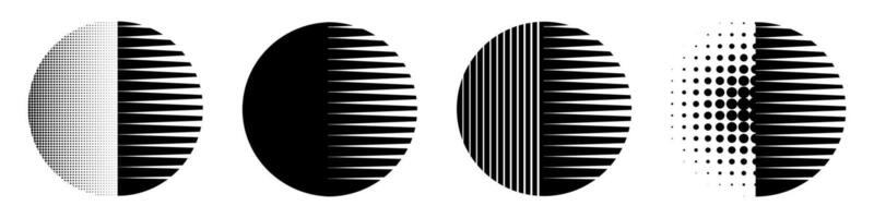 Jahrgang Sonne Design Logo. alt Kreis Sonnenaufgang Sonnenuntergang. vektor