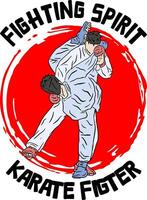 Karate Silhouette Logo Symbol vektor