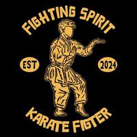 Karate Silhouette Logo Symbol vektor