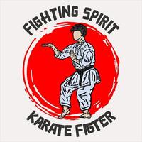 Karate Silhouette Logo Symbol vektor