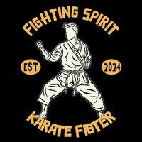 karate silhuett logotyp ikon vektor