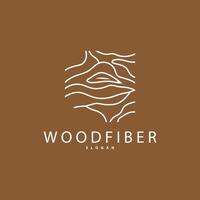 Holz Logo, Holz Ballaststoff Rinde Schicht, Baum Kofferraum Inspiration Illustration Design vektor