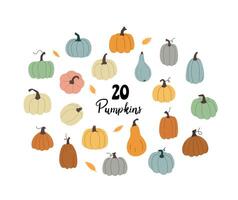 halloween pumpor ClipArt samling vektor