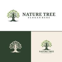 Baum Logo Design . Natur Bäume Illustration. vektor