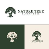 Baum Logo Design . Natur Bäume Illustration. vektor