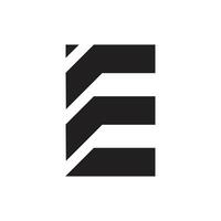 Brief e eben Design mit modern abstrakt Monogramm Logo vektor