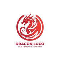 rot Geist von Drachen Logo vektor