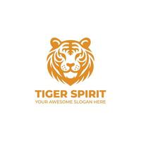 genial Tiger Geist Logo Design vektor