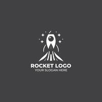 genial Rakete Startprogramm Logo Design vektor