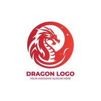 rot Geist von Drachen Logo vektor