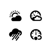 väder ikonuppsättning vektor