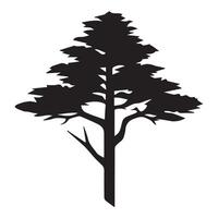 Baum Silhouette Illustration. vektor