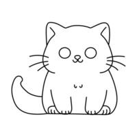 ein Katze Silhouette eben Illustration vektor