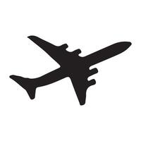 Flugzeug Silhouette eben Illustration vektor