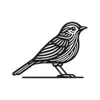fågel silhuett platt illustration. vektor