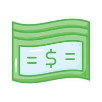 ein Symbol von Papier Währung im modern Stil, Gut entworfen von Banknoten vektor