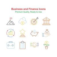 Pack von Geschäft und Finanzen Symbole isoliert auf Weiß Hintergrund vektor