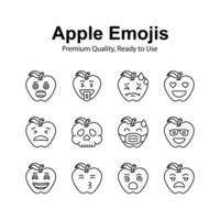 erhalten diese vorsichtig gefertigt Emoji Symbol Design, süß Ausdrücke vektor