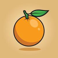 orang frukt. orange illustration design vektor