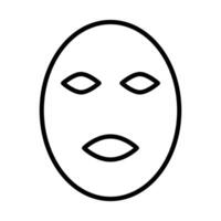 ansiktsmask ikon vektor