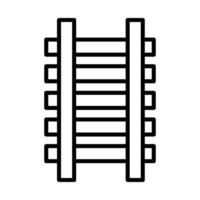 Eisenbahnlinie Symbol vektor