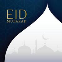 eid Festival Gruß Karte Design vektor