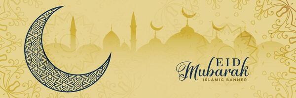 eid Mubarak Festival Banner Design vektor