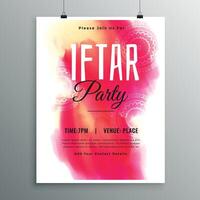 Ramadan kareem iftar Party Einladung Vorlage vektor