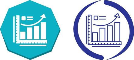 tillväxt Diagram ikon design vektor