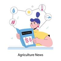modisch Landwirtschaft Nachrichten vektor