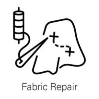 modisch Stoff Reparatur vektor