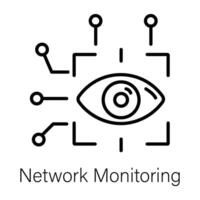 trendig nätverk övervakning vektor