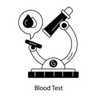 trendig blod testa vektor