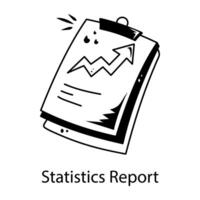 modisch Statistiken Bericht vektor