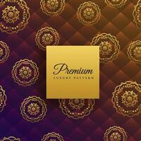 schön Luxus Mandala Dekoration Muster Hintergrund vektor