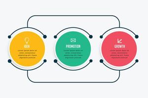 Geschäft Infografik Schritte im Linie Stil vektor