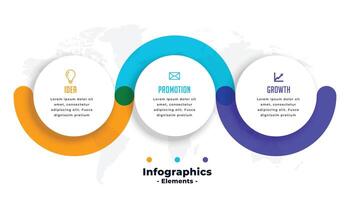 Infografiken Schritte Geschäft Vorlage Design vektor