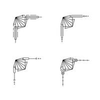 konst deco linje gräns. modern arabicum guld ramar, dekorativ rader gränser och geometrisk gyllene märka ram design element vektor