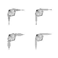 konst deco linje gräns. modern arabicum guld ramar, dekorativ rader gränser och geometrisk gyllene märka ram design element vektor